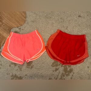Nike Women's Athletic Shorts dri-fit sz medium - Vibrant Pink and Bold Red GUC